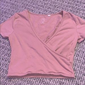pac sun pink crop top